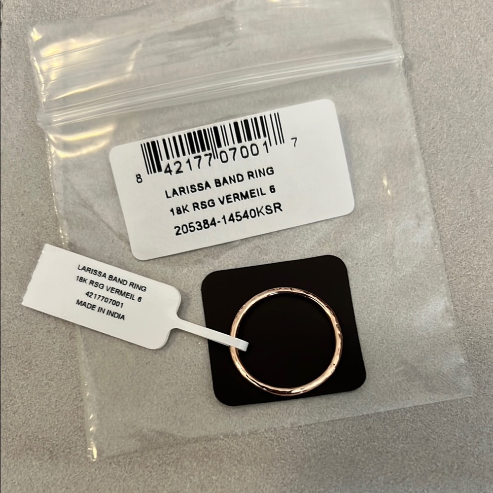 Kendra Scott Larissa Band Ring in Rose Gold